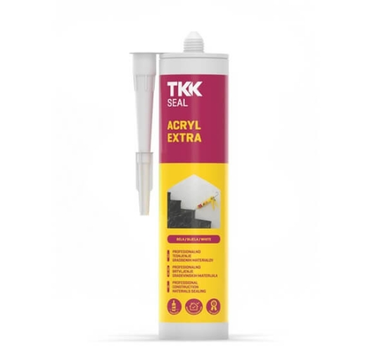 Fotografija izdelka Silikon TKK akrilni EXTRA beli 300 ml