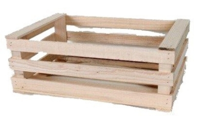 Fotografija izdelka Lesen zaboj 25kg 