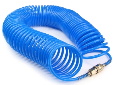 Prikaži podrobnosti za  Cev za kompresor spiralna 10 m 6 mm x 8 mm s priključki Fotografija izdelka Cev za kompresor spiralna 10 m 6 mm x 8 mm s priključki