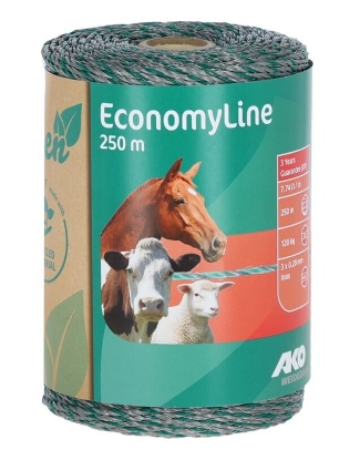 Fotografija izdelka Žica za električni pastir 250m 3x0,2mm (zelena) 