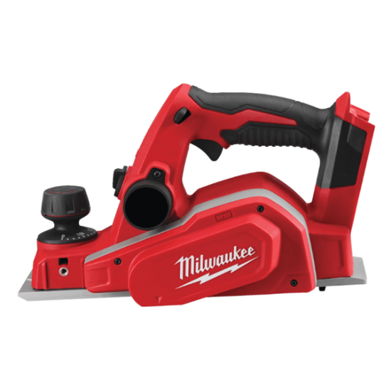 akumulatorski oblič Milwaukee, M18 BP-0, oblič brez baterije, Milwaukee solo oblič, 18V oblič, kompaktni oblič za les, oblič z dvostranskimi rezili, orodje Milwaukee M18, kmetijska oprema, kmetijska mehanizacija