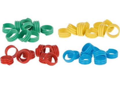 Fotografija izdelka Obročki za označevanje perutnine (rdeč) 1 kom