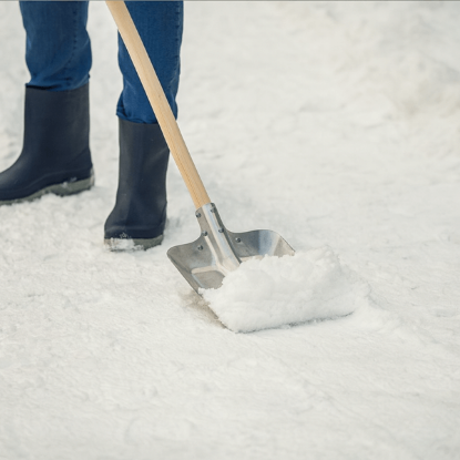 lopata za sneg ALU-9, aluminijasta lopata, lopata z ročajem, lopata 130 cm, snežna lopata, učinkovito odstranjevanje snega