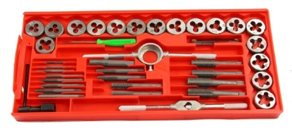 Prikaži podrobnosti za  Set orodij za navoje 40-delni Fotografija izdelka Set orodij za navoje 40-delni