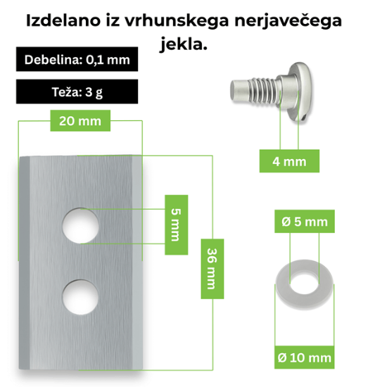 Fotografija izdelka Komplet nožev Ecoslice 24 kos (Mammotion)