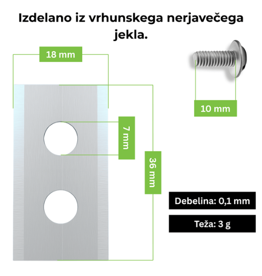 Fotografija izdelka Komplet nožev Ecoslice 24 kos (WO, EH, LxC)