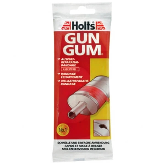Holts Gun Gum, tesnilna bandaža, popravilo izpuha, izpušni sistem, bandaža za dušilec, toplotno odporna bandaža, tesnilni trak za izpuh