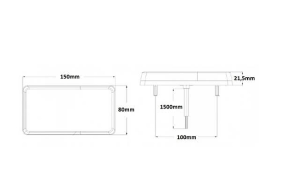 Fotografija izdelka Zadnja luč 16 LED, KAMAR