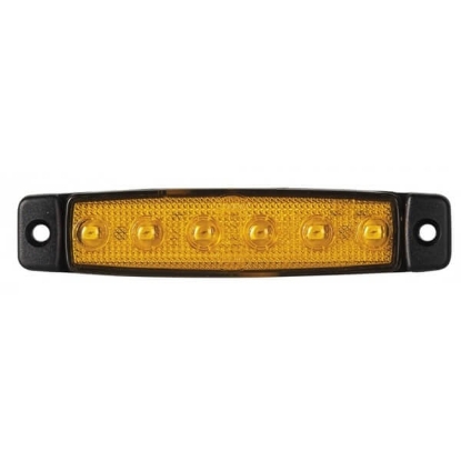 Prikaži podrobnosti za  Svetilka označevalna stranska oranžna 6 x LED Fotografija izdelka Svetilka označevalna stranska oranžna 6 x LED