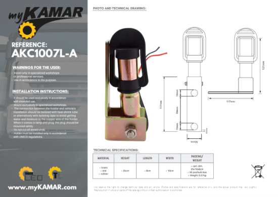 Fotografija izdelka Nosilec rotacijske svetilke K