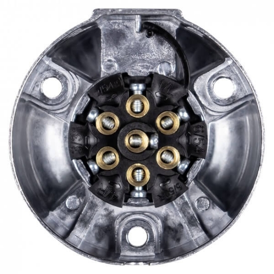 Fotografija izdelka Vtičnica 7-polna alu-kovinska