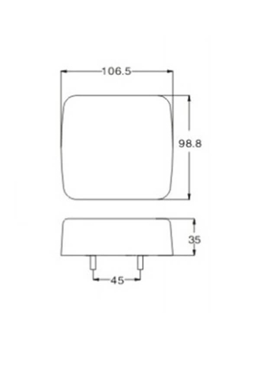 Fotografija izdelka Svetilka stop LED 25, 12/24V, desna
