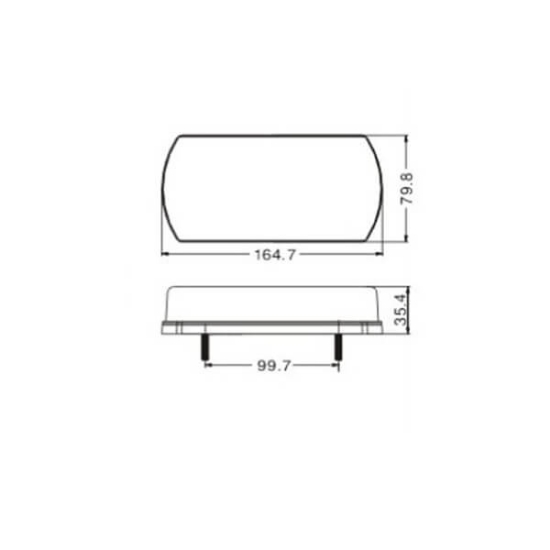 Fotografija izdelka Svetilka stop LED 27, 12/24V, leva