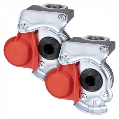 Fotografija izdelka Priključek zračnih zavor z ventilom M22 - RDEČ