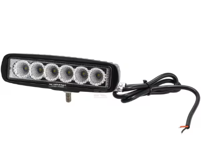 LED delovna luč 18W, Kramp LA10902BOX, LED luč 1620lm, delovna svetilka spot, IP67 LED luč, delovna luč za traktor, gradbena LED luč, točkovna LED luč 12/24V