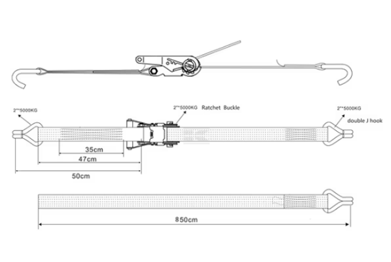 Fotografija izdelka Trak povezovalni 9m - 2500daN