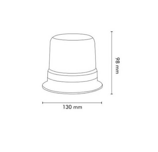 Fotografija izdelka Rotacijska luč LED, magnetna