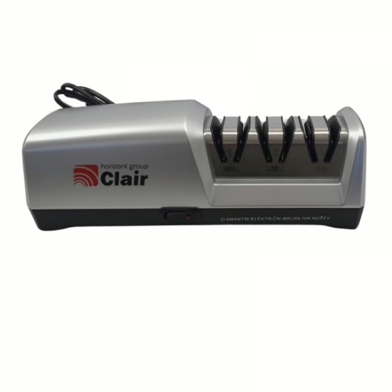 brusilec nožev CLAIR, brusilnik nožev, profesionalno ostrenje nožev, kompaktni brusilec, naprava za ostrenje rezil, brusilni disk 150 mm