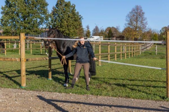 Fotografija izdelka Ročka za ograjo s TRAKOM 40 mm do 6 m AKO