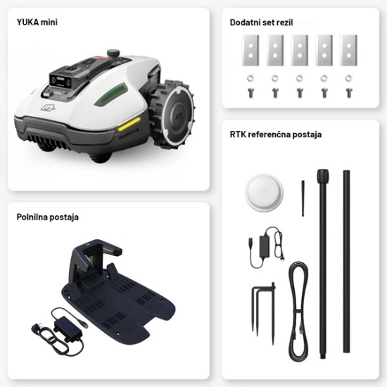 Fotografija izdelka Robotska kosilnica MAMMOTION YUKA mini 600 m2