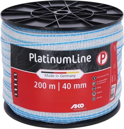 Fotografija izdelka Trak za pašne ograje  PlatinumLine, 200 m	x 40 mm