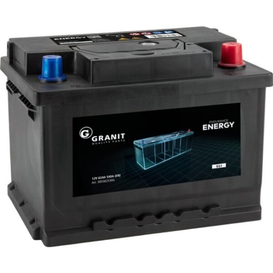 Fotografija izdelka Akumulator 62 Ah, Granit DESNI+