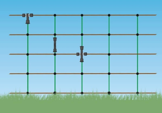 Fotografija izdelka Litzclip® navpični oporni spojnik za pašne mreže