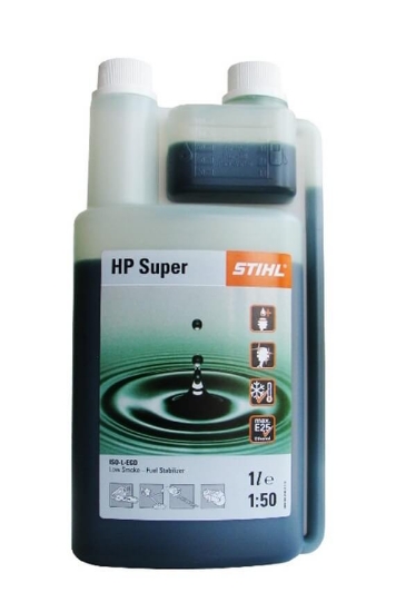 Fotografija izdelka Olje STIHL HP SUPER zeleno z dozatorjem, 1 L