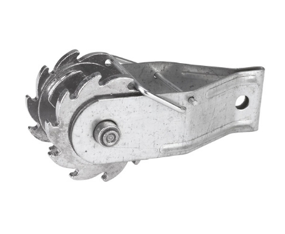 zobnik za napenjanje žice, izoliran zobnik, napenjalec za žico, napenjanje pletenice, napenjanje vrvice, zobnik z izolatorjem, električna ograja, pripomoček za pašnik, robusten zobnik, varna izolacija