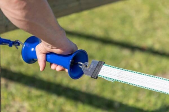 Fotografija izdelka Ročka za ograjo s priključkom za trak Litzclip® Premium, 40 mm