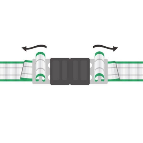 Fotografija izdelka Spojnik vratnega ročaja za trak Litzclip®, do 20 mm, 4 kom