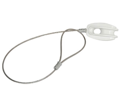 kotni izolator, napenjalni izolator, rešitev za kotne ograje, fiksne ograje, izolator s kovinsko zanko, izolator za natezni steber, poliamidni izolator, ograjni dodatki, montaža ograje