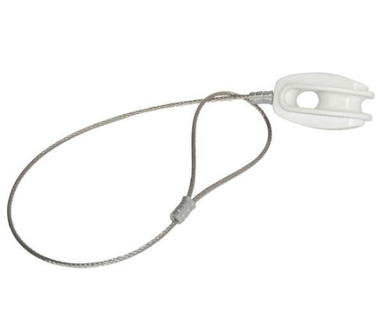 kotni izolator, napenjalni izolator, rešitev za kotne ograje, fiksne ograje, izolator s kovinsko zanko, izolator za natezni steber, poliamidni izolator, ograjni dodatki, montaža ograje