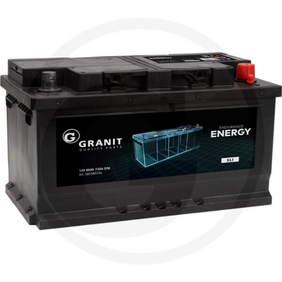 Fotografija izdelka Akumulator 80 Ah, Granit  DESNI+