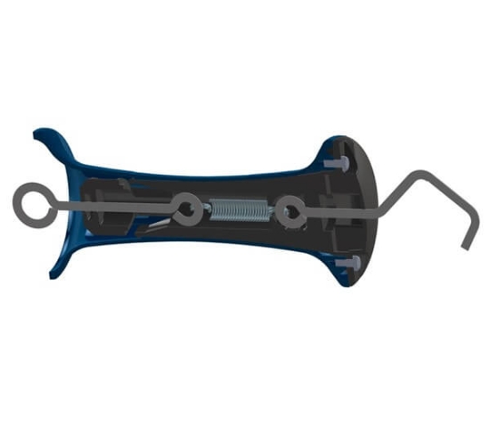 Fotografija izdelka Ročka za ograjo premium s priključkom za vrvico in pletenice