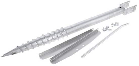 Fotografija izdelka Spiralno zemeljsko sidro za 55 W in 100 W solarni modul