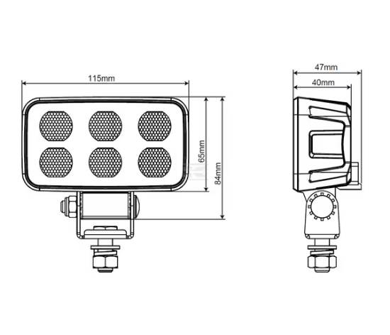 Fotografija izdelka Delovna LED luč, 60W (4630lm)  širok snop