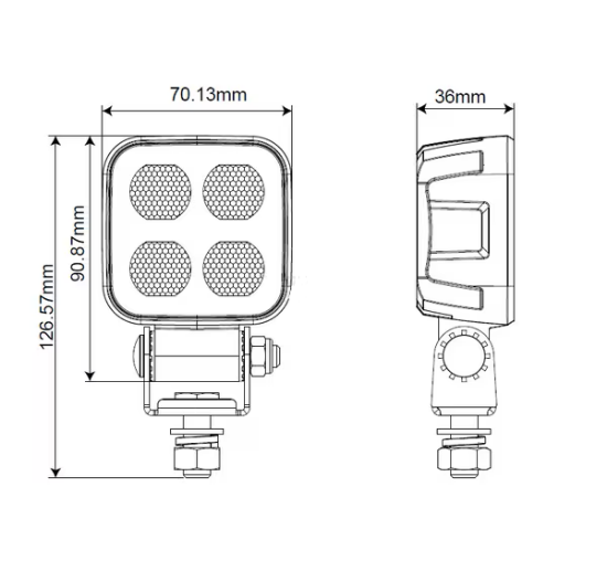 Fotografija izdelka Delovna luč LED, 40W  (2650lm) široki snop