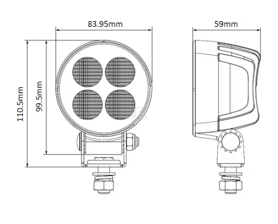 Fotografija izdelka Delovna luč LED 24W (2556lm)  široki snop
