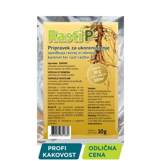 Fotografija izdelka Rasti P, Pripravek za ukoreninjanje in obnovo korenin, 10 g