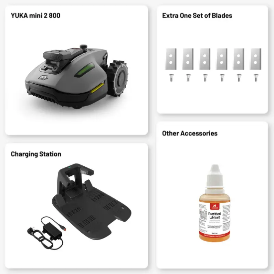 Fotografija izdelka Robotska kosilnica YUKA mini 2 800