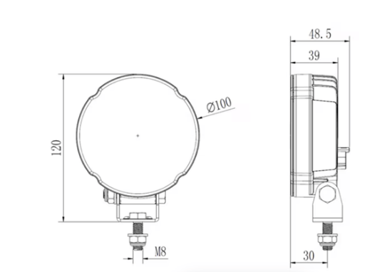 Fotografija izdelka Delovna LED luč, 27W, 3420 lm okrogla, bela