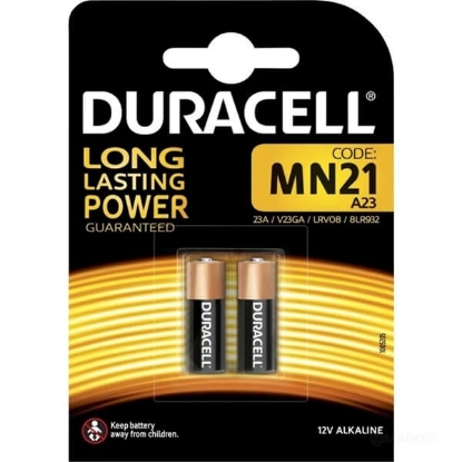 Fotografija izdelka DURACELL Alkalna baterija, MN21, LR23, 2 kos