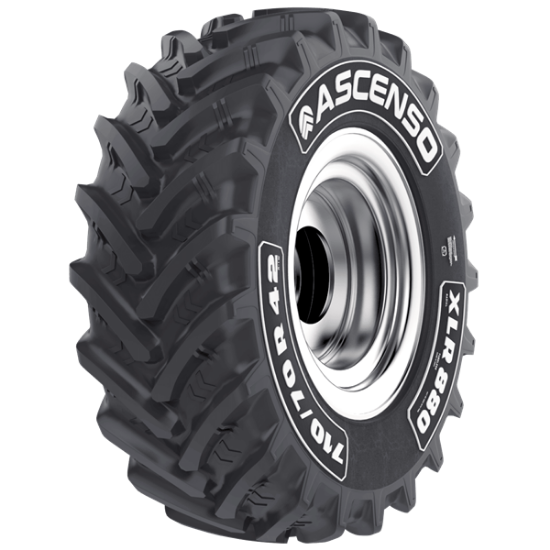 pnevmatika 600/70 R34, Ascenso XLR880, 160D TL, radialna kmetijska pnevmatika, R-1W profil, visoka nosilnost, vlečna traktorjeva pnevmatika, samočiščenje profila, dual mud breaker tehnologija