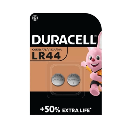 Fotografija izdelka DURACELL Alkalna baterija, LR44, 2 kos