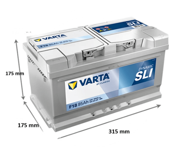 Fotografija izdelka Akumulator 85 Ah, 12 V 800 A Varta