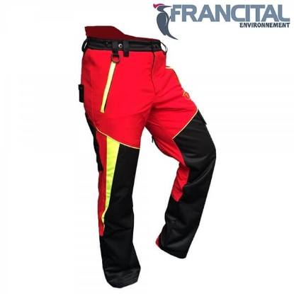 Fotografija izdelka Gozdarske hlače FRANCITAL BOOSTER FI561 rdeče,  L - skrajšane