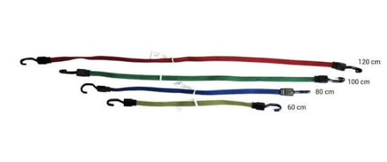 Fotografija izdelka Elastike privezovalne ploščate 4 kos