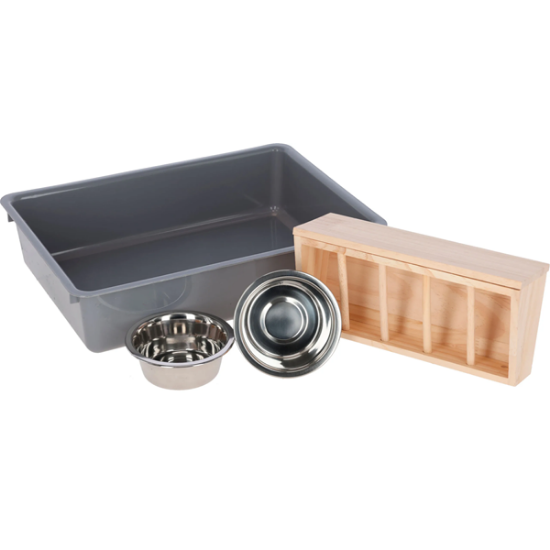 Fotografija izdelka Postaja za kopanje in hranjenje 70 x 36 x 24 cm