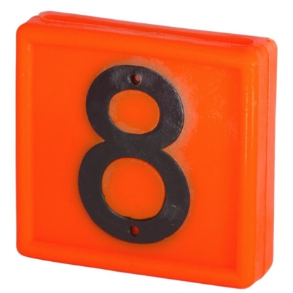 Fotografija izdelka Številke za označevanje živine (Oranžna) št. 8